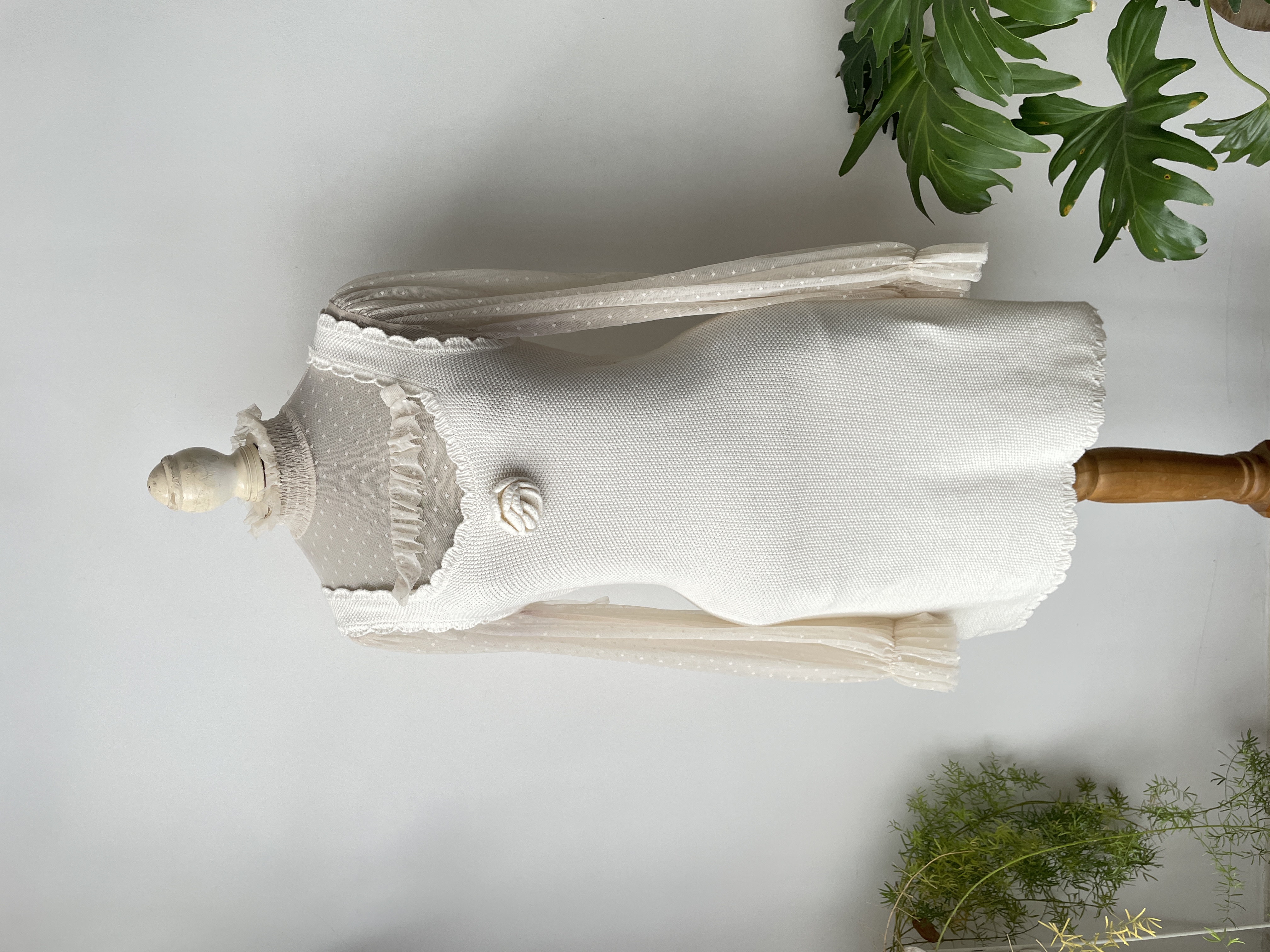 Vestido hilo blanco. Talla: M  3