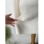 Vestido hilo blanco. Talla: M  5