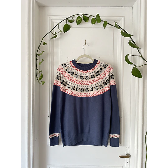 Sweater nordic. Talla: S holgado 