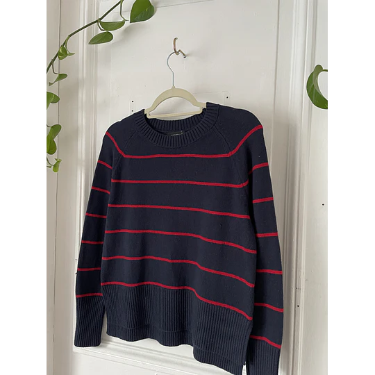 Sweater rayas banana. Talla: M