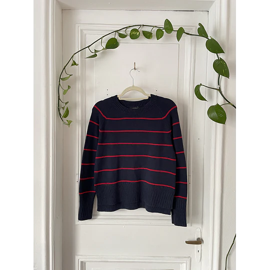 Sweater rayas banana. Talla: M