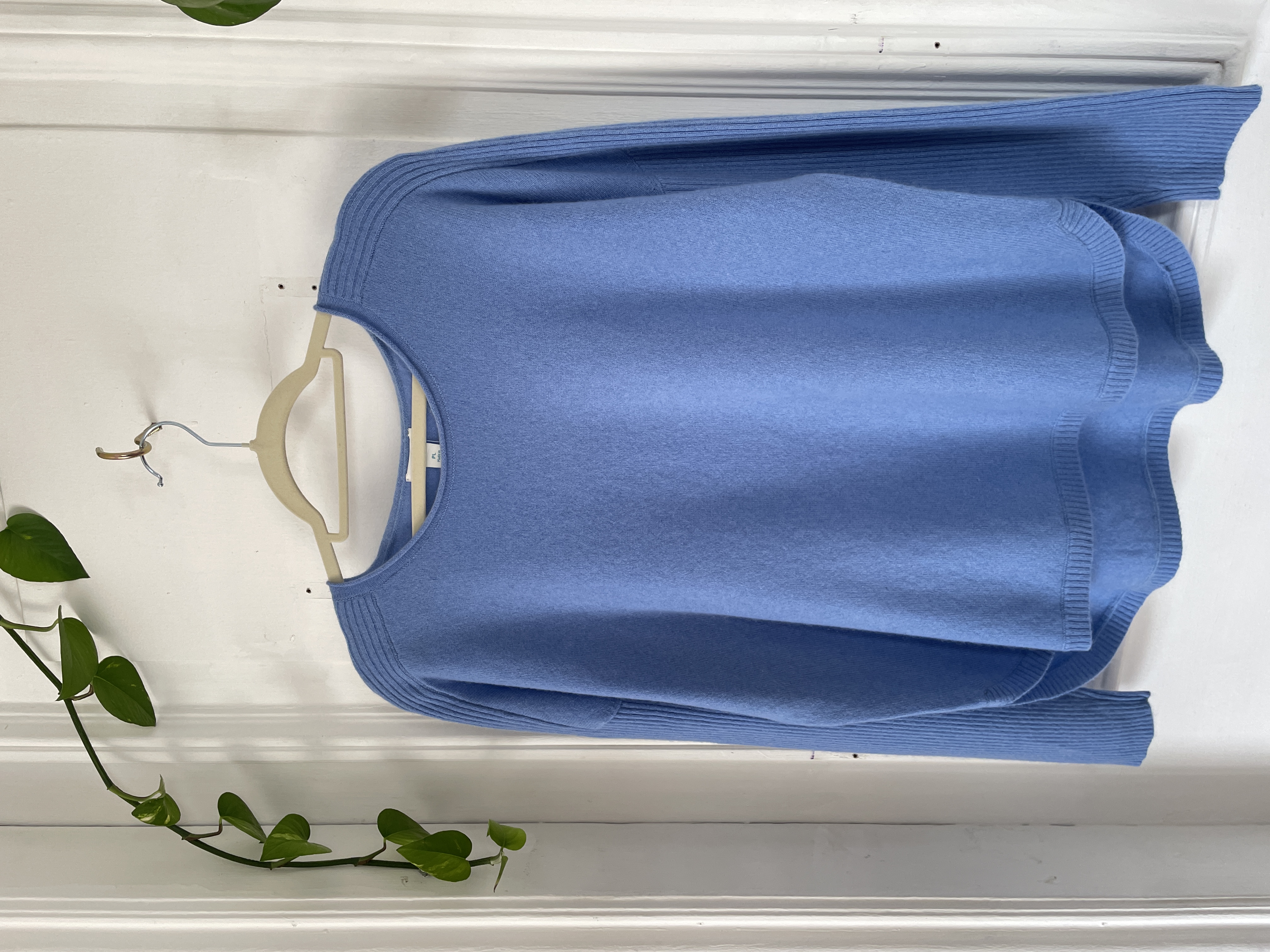 Sweater celeste cachemira. Talla: PL (M/L) 2