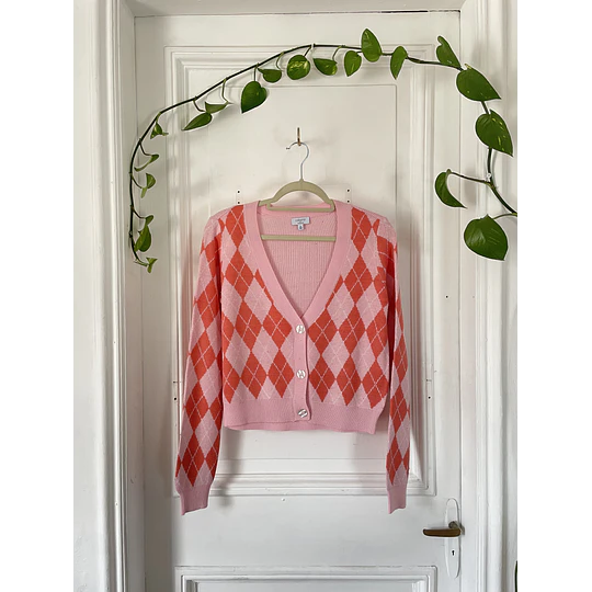 Cardigan rombos. Talla: XS