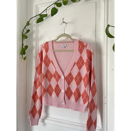 Cardigan rombos. Talla: XS