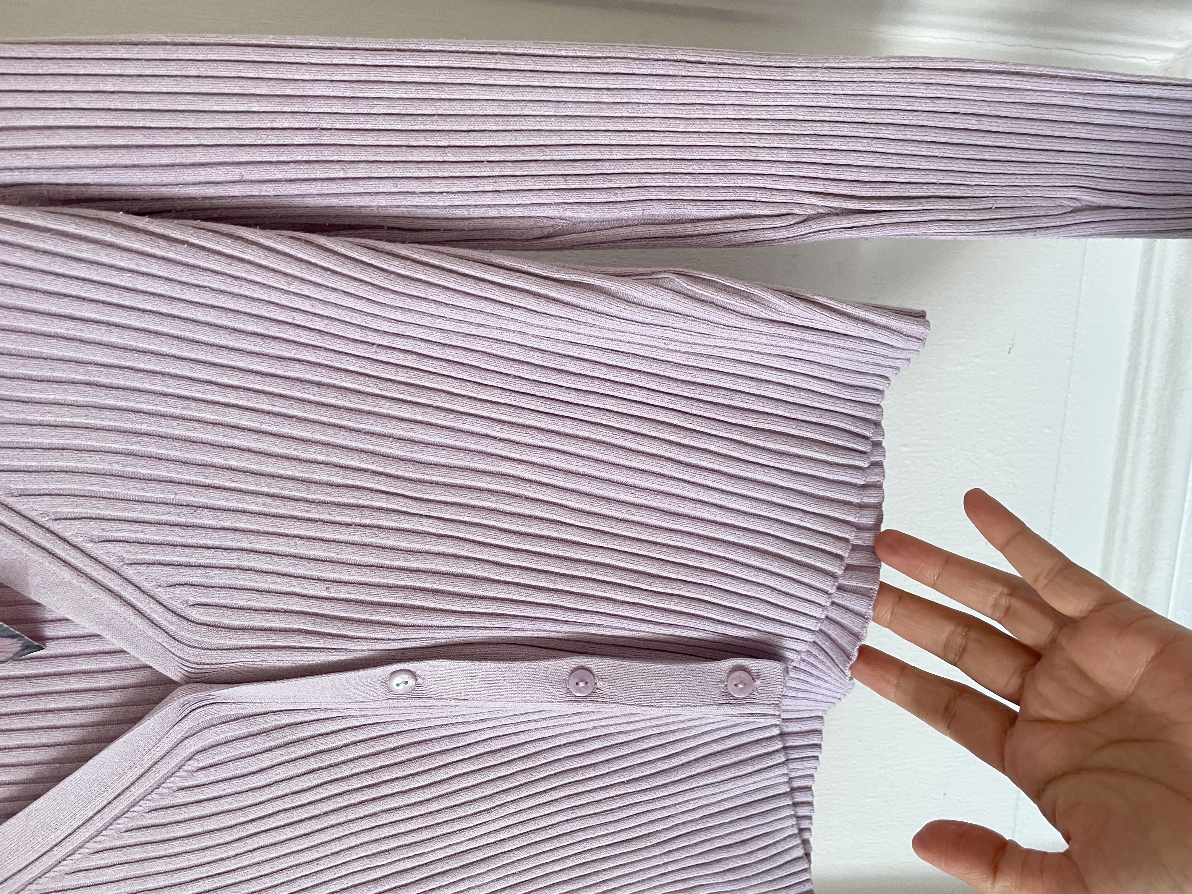 Cardigan lila. Talla: M 3