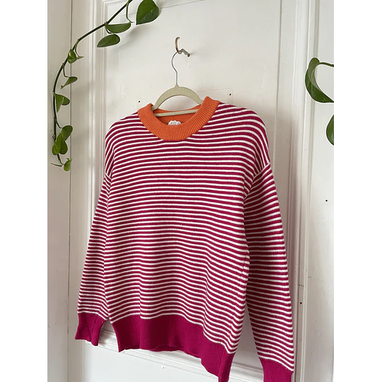 Sweater rayas. Talla: S oversized (M)