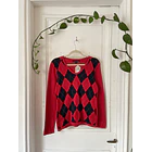 Sweater rombos Tommy. Talla: S 1