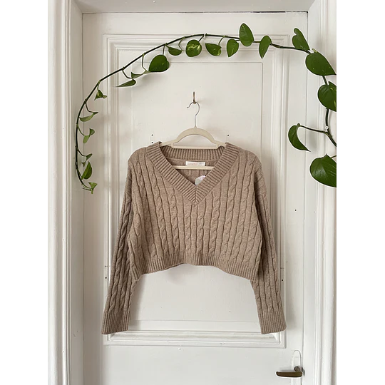 Sweater camel. Talla: S