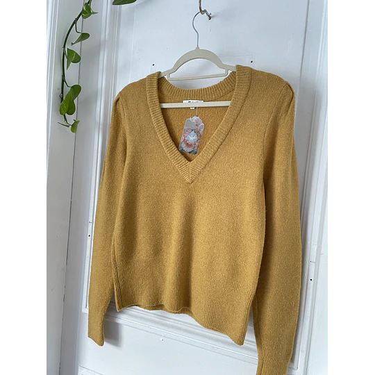 Sweater mostaza. Talla: S holgado (M)