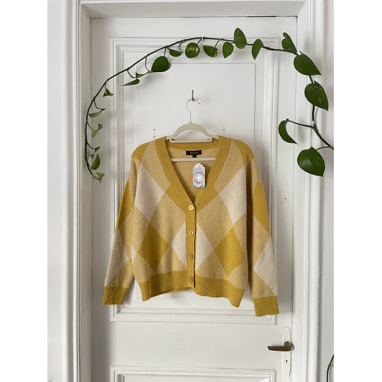Cardigan rombos. Talla: L