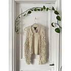 Tapado flecos lana. Talla: M 1