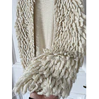 Tapado flecos lana. Talla: M 3