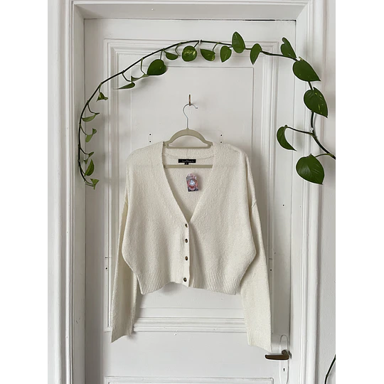 Cardigan blanco. Talla: S