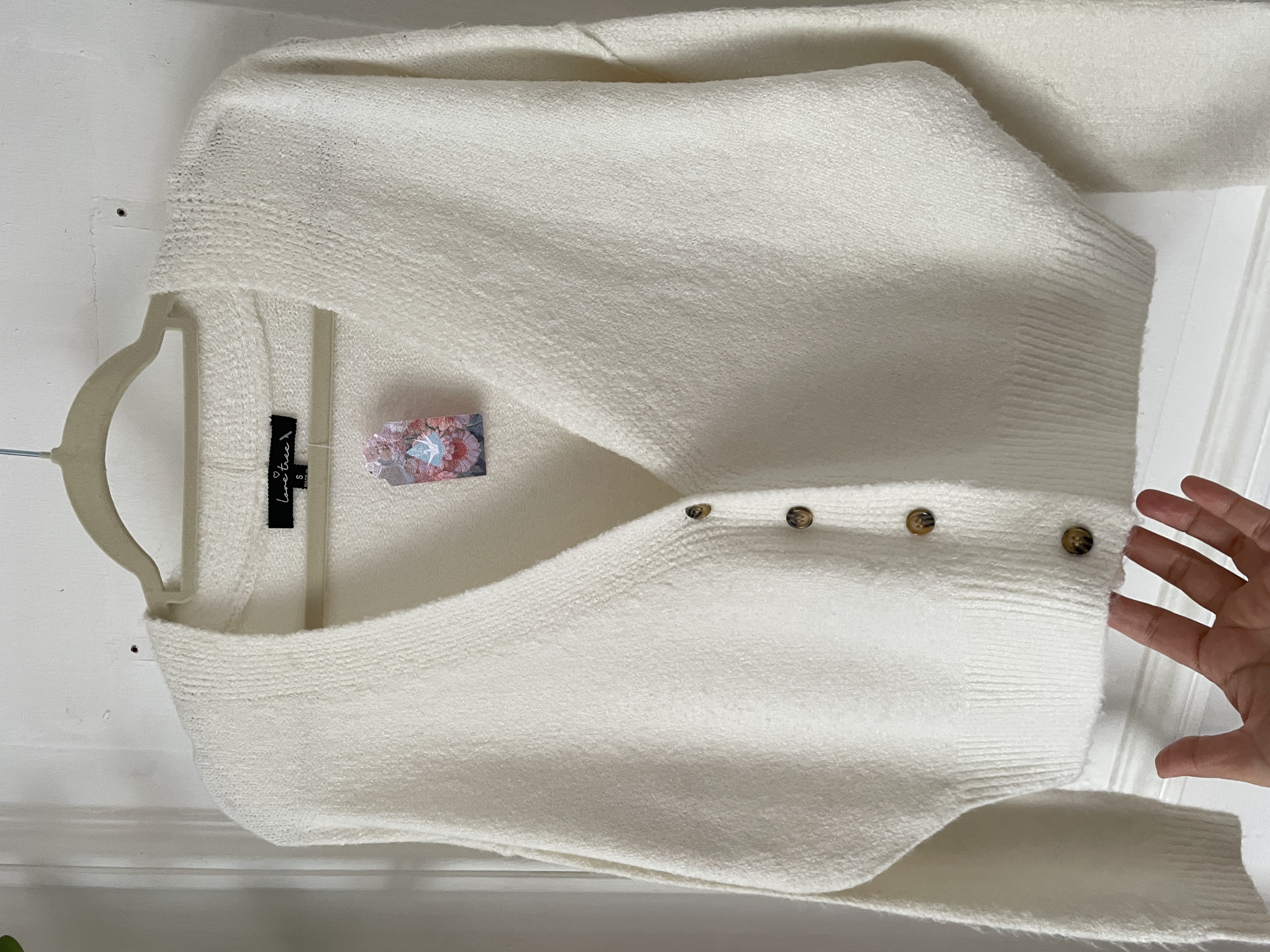 Cardigan blanco. Talla: S 2