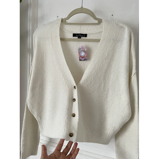 Cardigan blanco. Talla: S