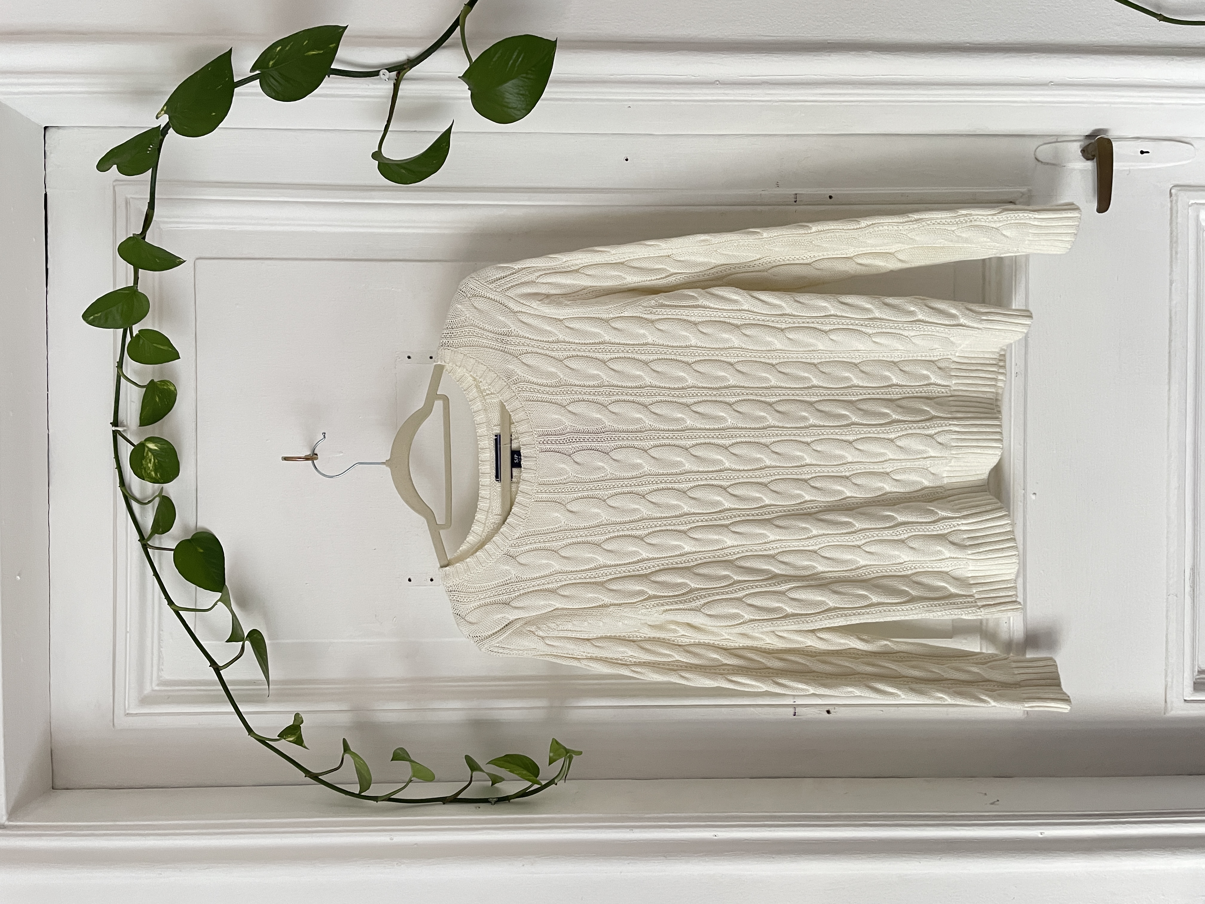 Sweater trenzado algodón. Talla: S (6/8) 1