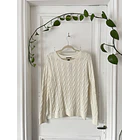 Sweater trenzado algodón. Talla: S (6/8) 1