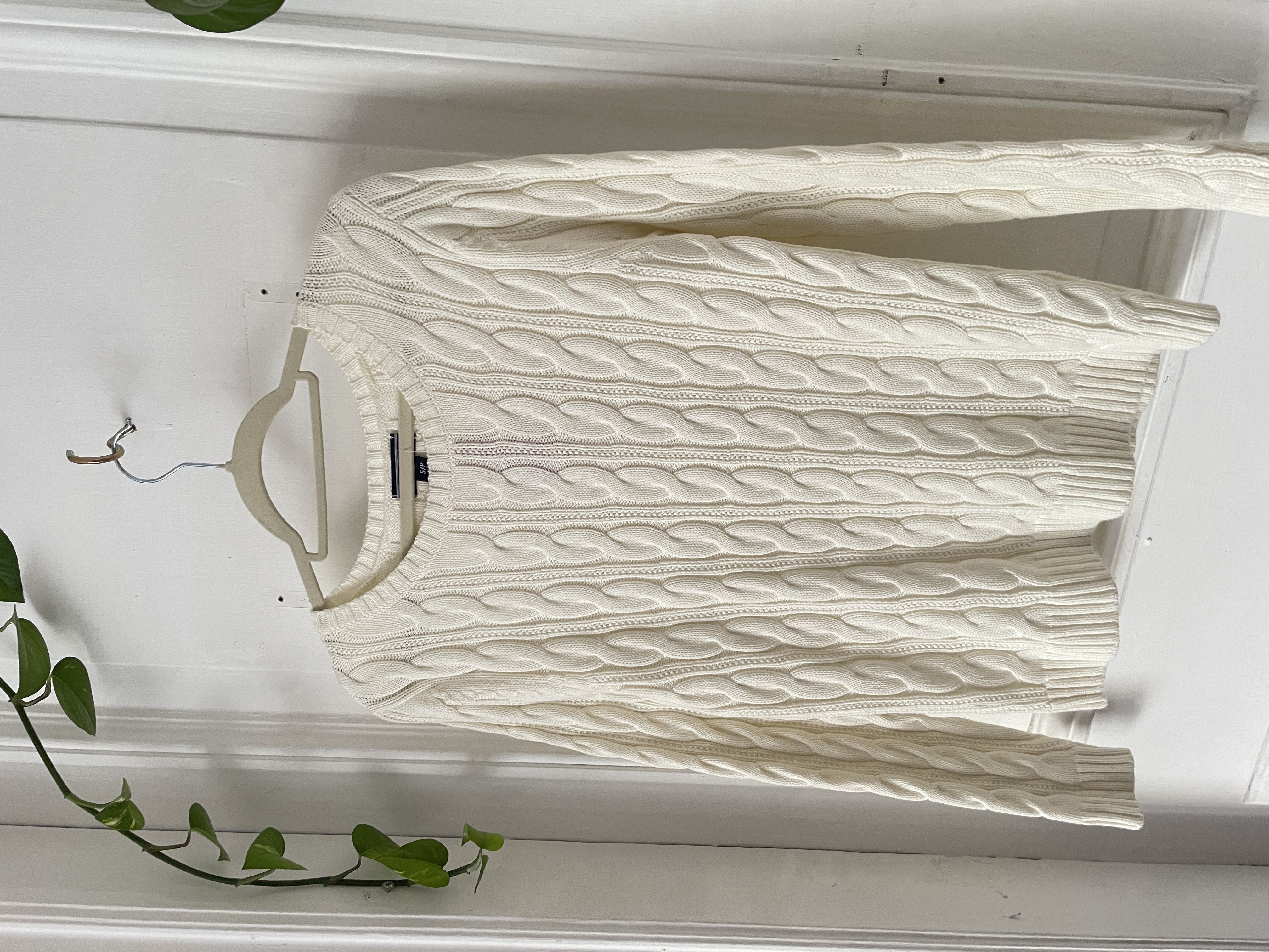 Sweater trenzado algodón. Talla: S (6/8) 2