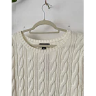Sweater trenzado algodón. Talla: S (6/8) 3