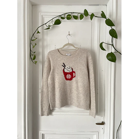 Sweater cafecito. Talla: S grande (M)