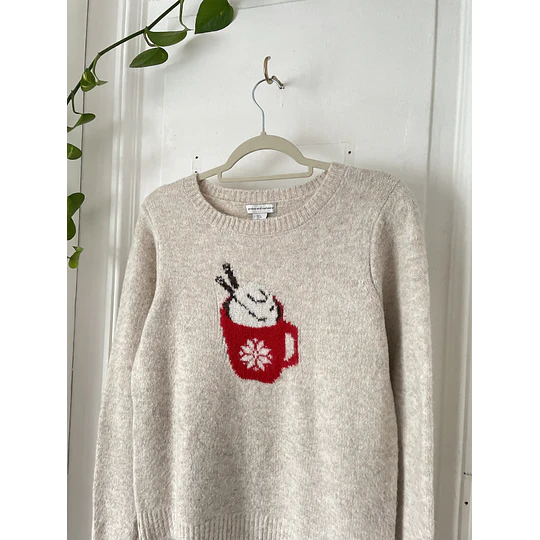 Sweater cafecito. Talla: S grande (M)
