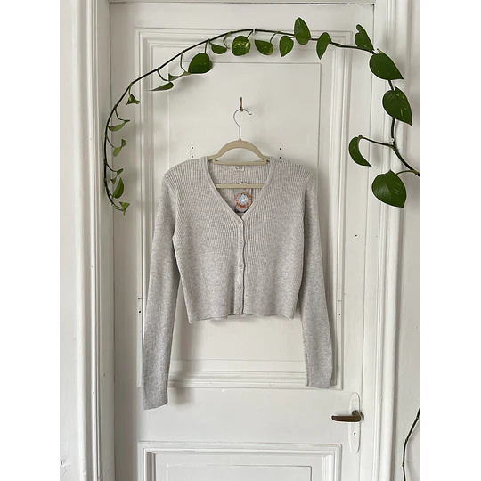 Cárdigan gris. Talla: M