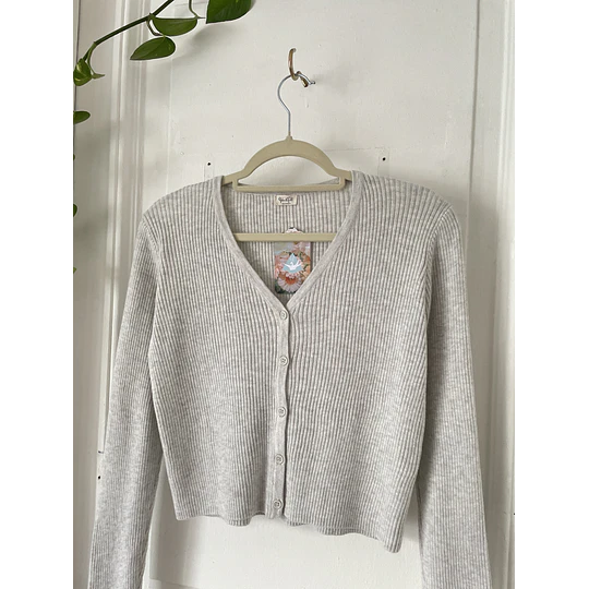 Cárdigan gris. Talla: M