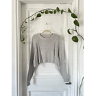 Sweater gris jaspeado. Talla: S 1