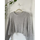 Sweater gris jaspeado. Talla: S 2