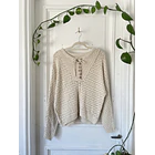 Sweater calado (algodón) Talla: S oversized 1