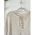 Sweater calado (algodón) Talla: S oversized 3