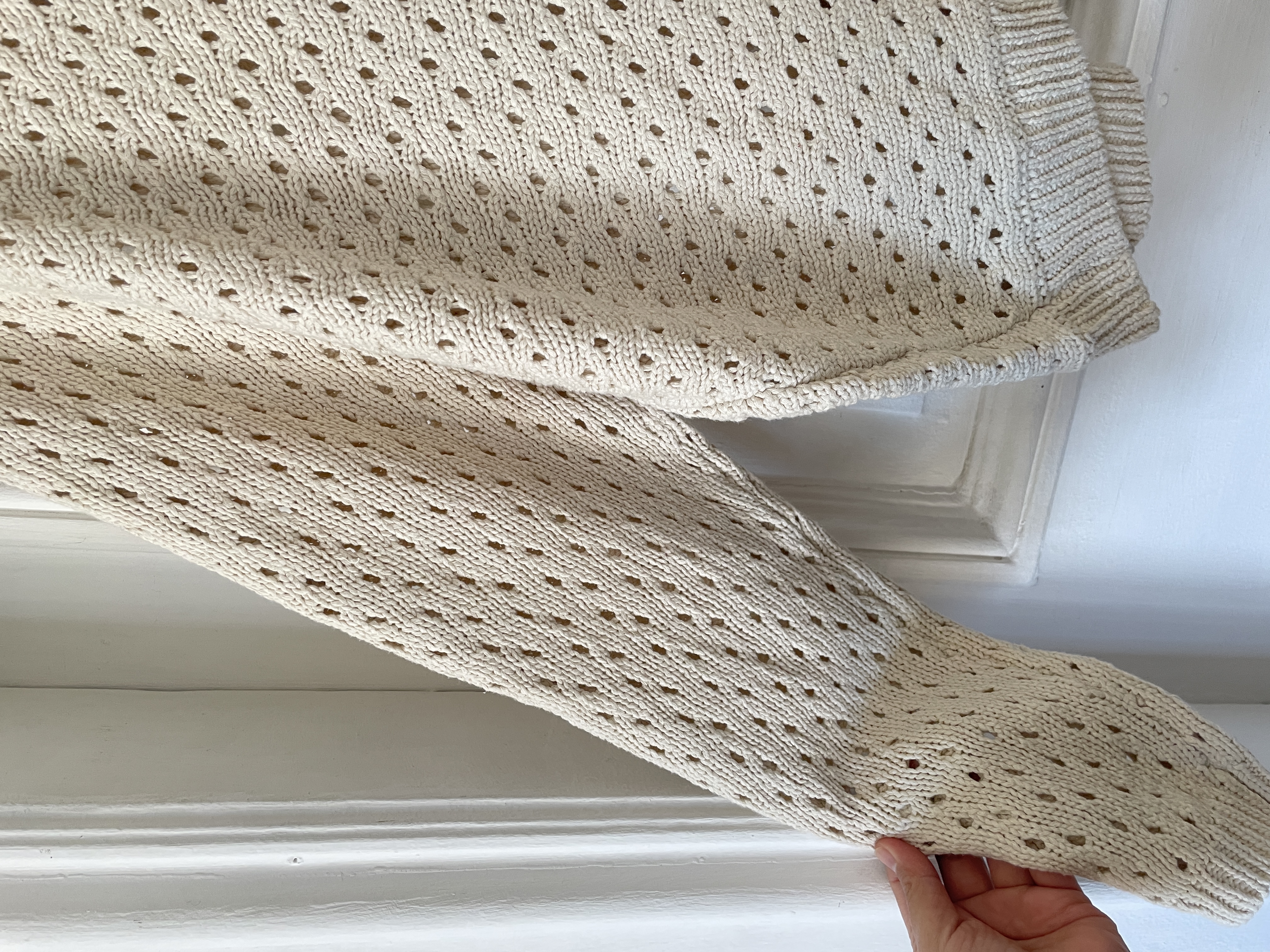 Sweater calado (algodón) Talla: S oversized 4