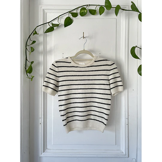 Polera rayada. Talla: XS