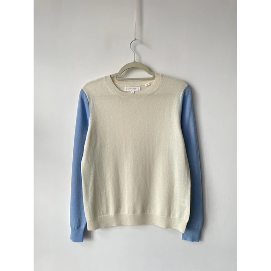 Sweater bicolor. Talla: S holgado