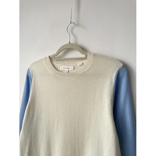 Sweater bicolor. Talla: S holgado