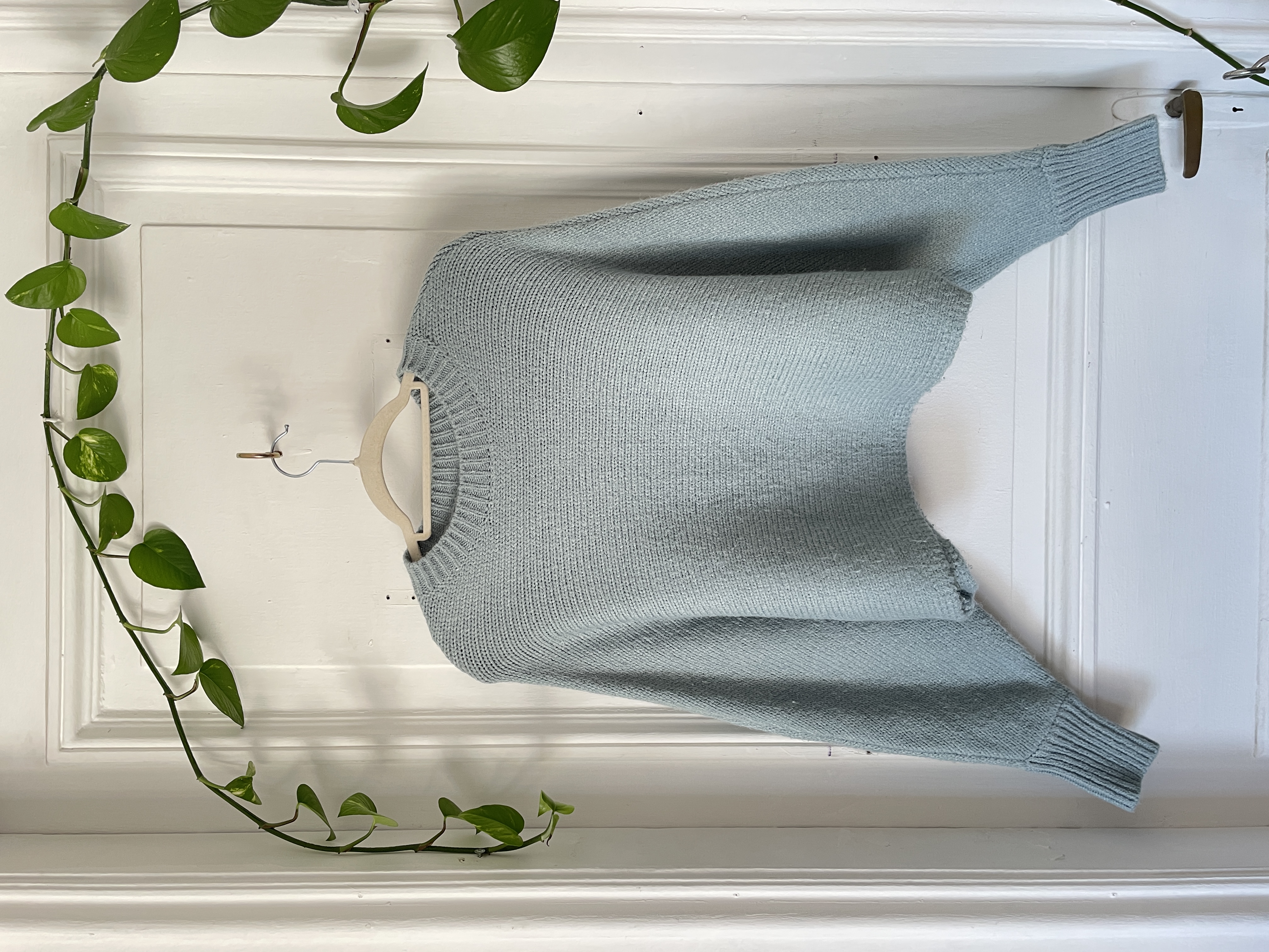 Sweater celeste. Talla: XS oversized 1