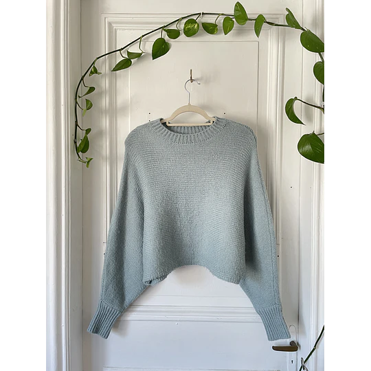 Sweater celeste. Talla: XS oversized