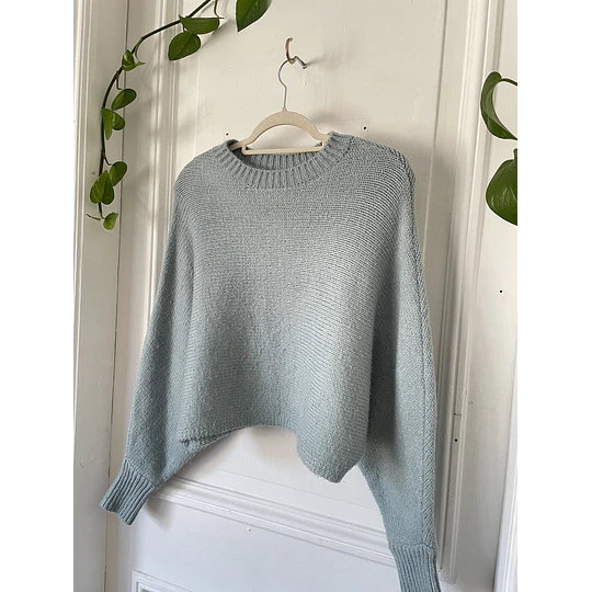 Sweater celeste. Talla: XS oversized