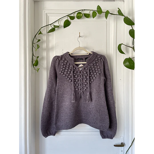 Sweater bodoques lana. Talla: XS