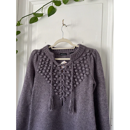 Sweater bodoques lana. Talla: XS