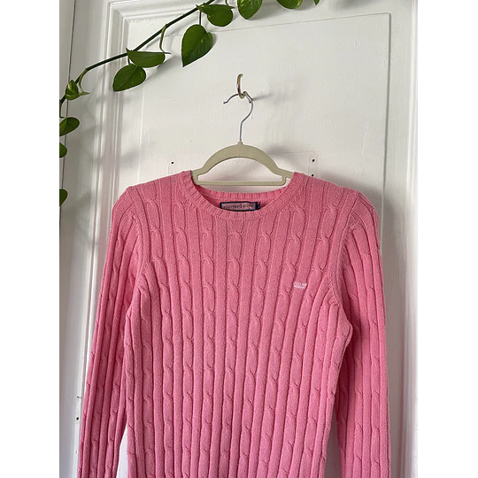 Sweater trenzado (pima algodón) Talla: XS