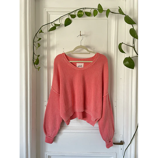 Sweater coral (algodón). Tala: S oversized
