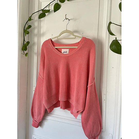 Sweater coral (algodón). Tala: S oversized