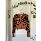 Cárdigan leopardo. Talla: m 1