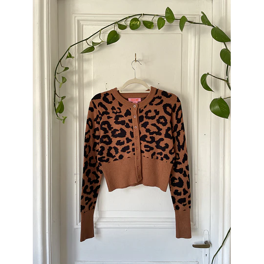 Cárdigan leopardo. Talla: m