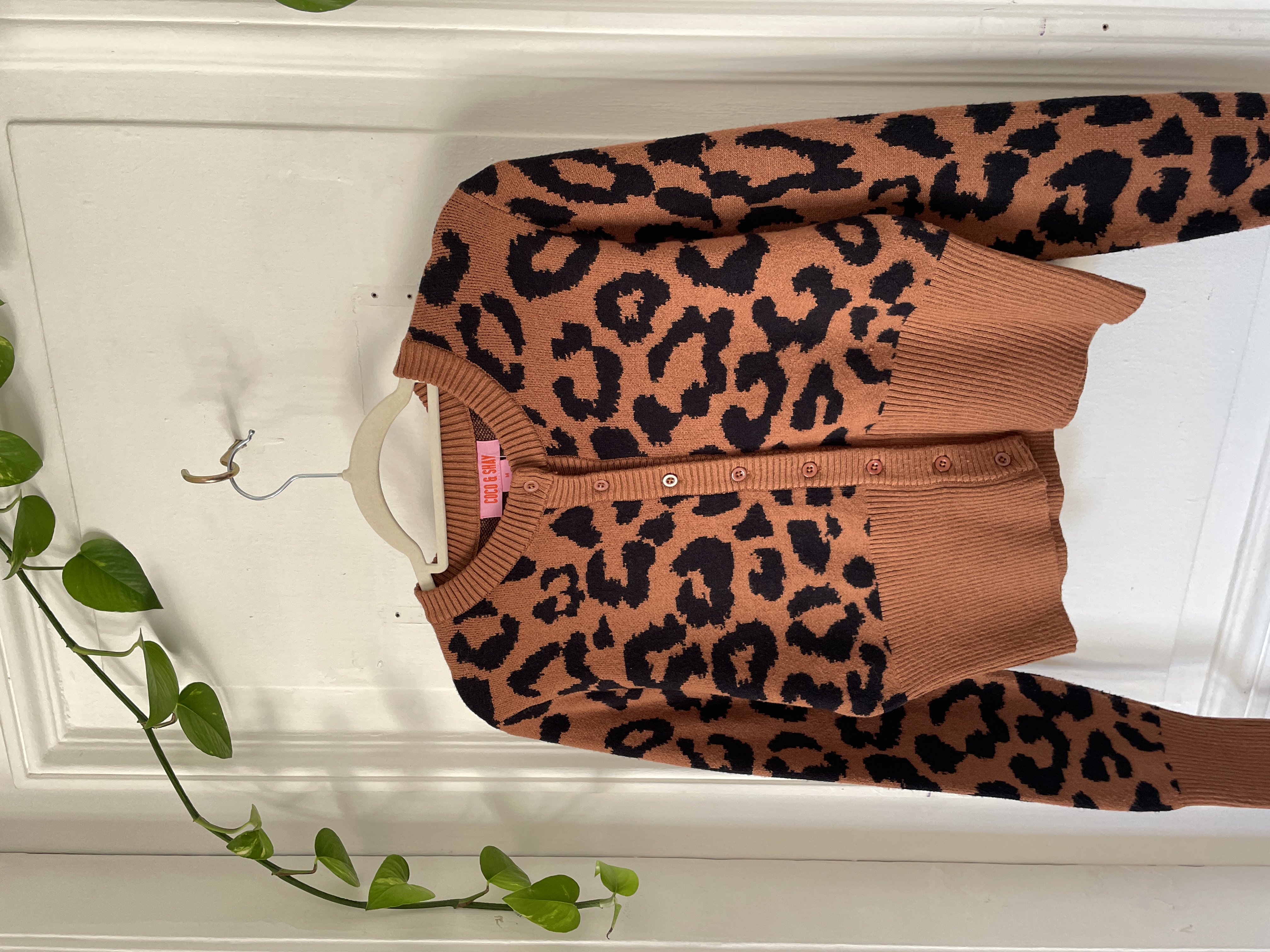 Cárdigan leopardo. Talla: m 2