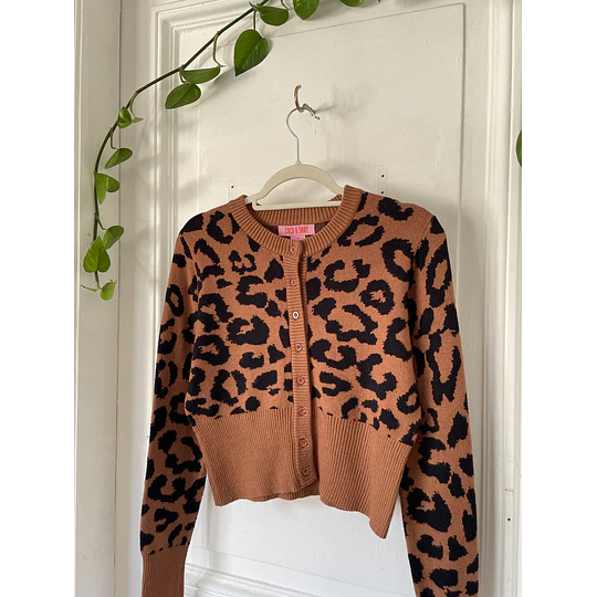 Cárdigan leopardo. Talla: m