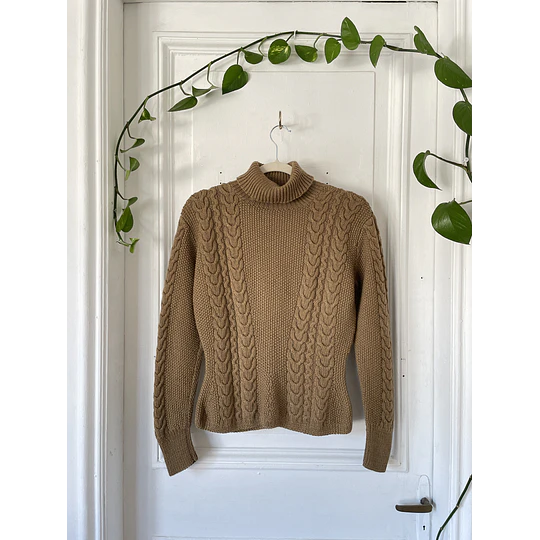 Sweater trenzado (lana) Talla: S