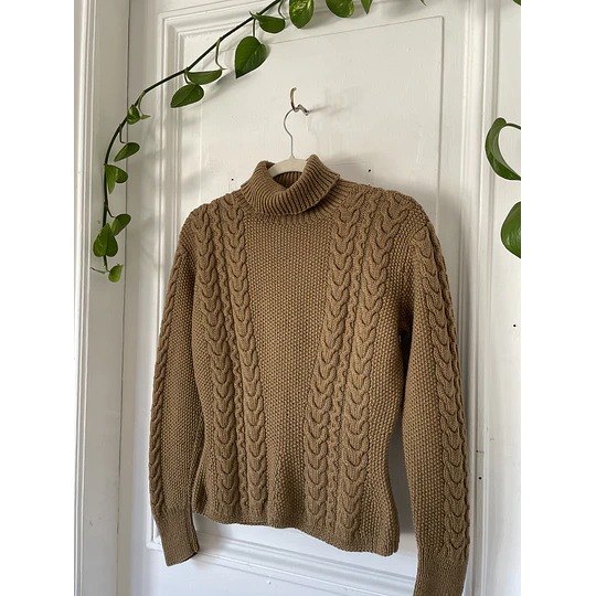 Sweater trenzado (lana) Talla: S