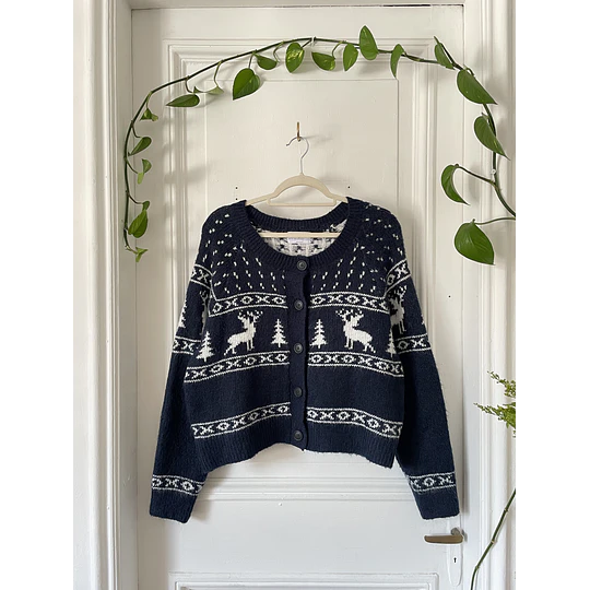 Cárdigan nordic. Talla: M